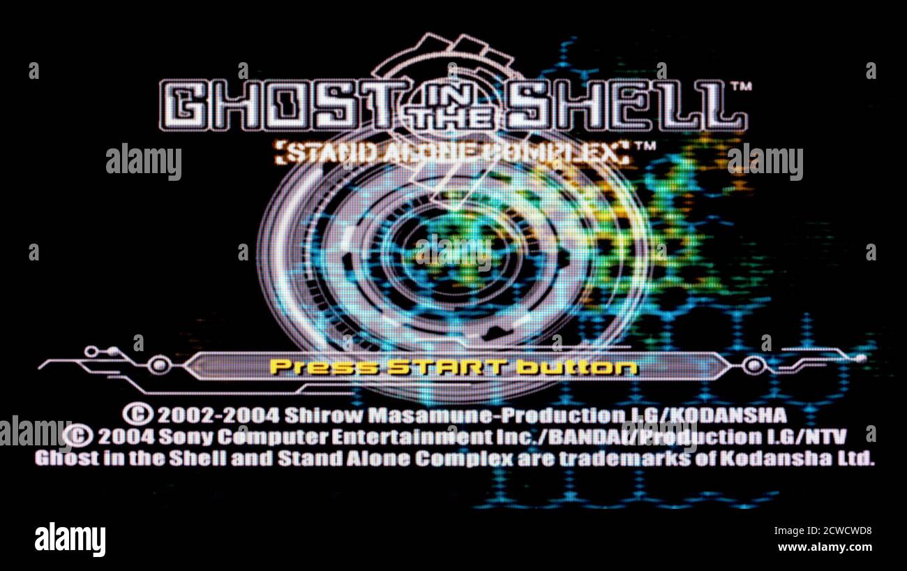 Ghost in the Shell - Stand Alone Complex - Sony PlayStation 2 PS2 - nur zur redaktionellen Verwendung Stockfoto