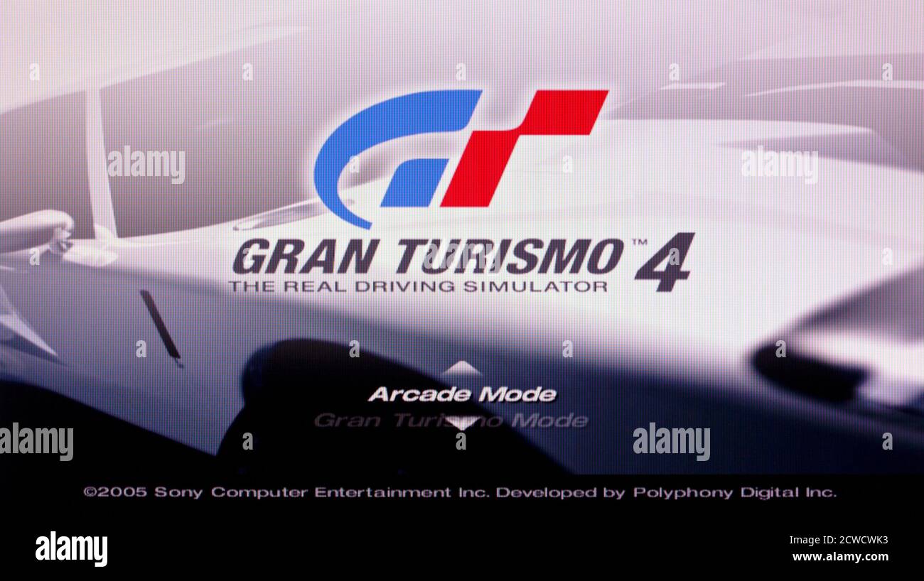 Gran Turismo 4 – Sony PlayStation 2 PS2 – Editorial Nur verwenden Stockfoto