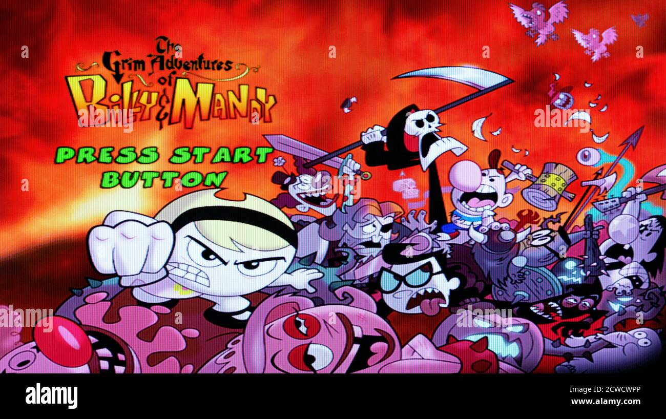 The Grim Adventures of Billy & Mandy – Sony PlayStation 2 PS2 – nur zur redaktionellen Verwendung Stockfoto