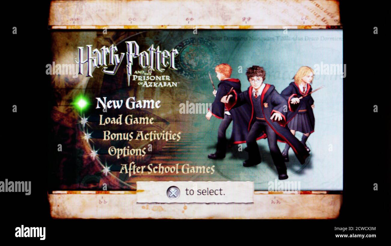 Harry Potter und der Gefangene von Azkaban - Sony PlayStation 2 PS2 – nur zur redaktionellen Verwendung Stockfoto