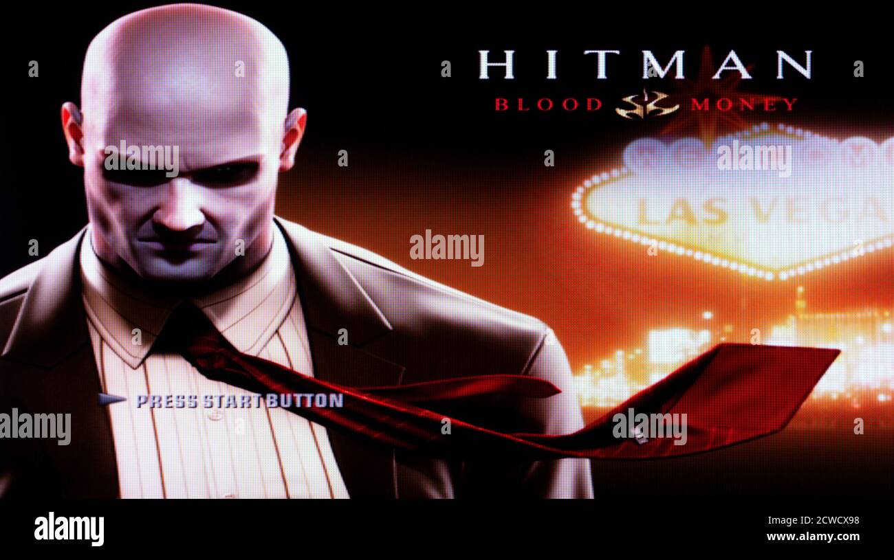 Hitman Blood Money – Sony PlayStation 2 PS2 – Editorial Nur verwenden Stockfoto
