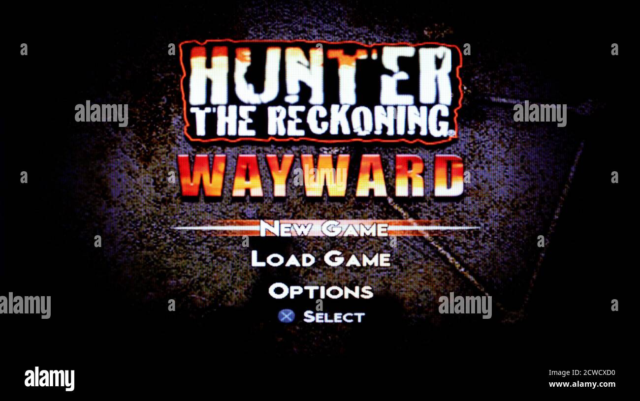 Hunter the Reckoning Wayward – Sony PlayStation 2 PS2 - Nur für redaktionelle Zwecke Stockfoto