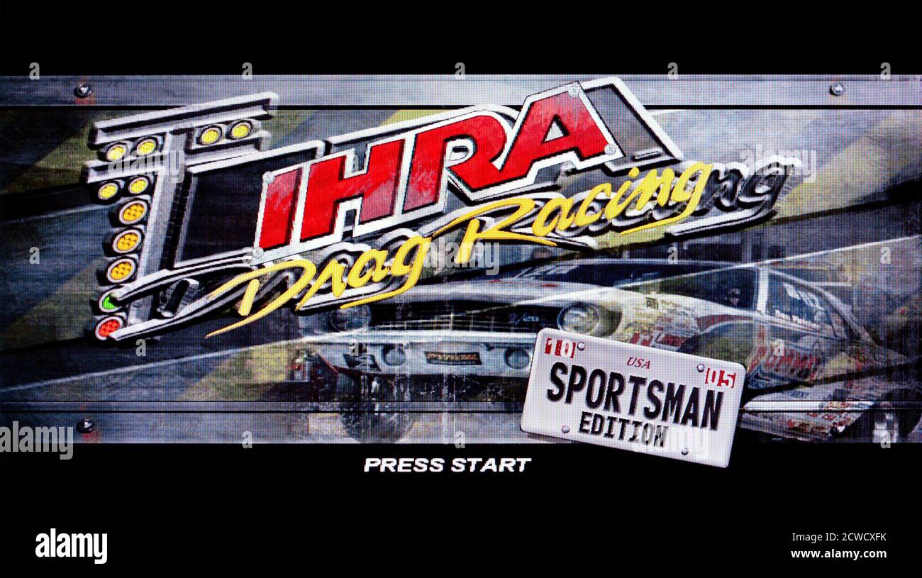 IHRA Drag Racing – Sony PlayStation 2 PS2 – Editorial Nur verwenden Stockfoto