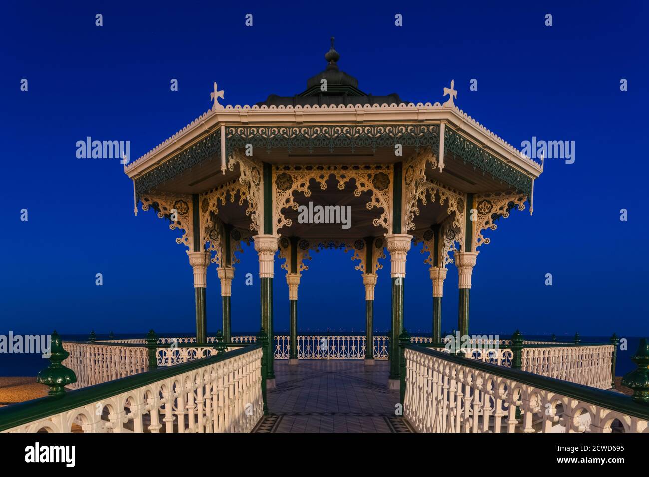 England, East Sussex, Brighton, Brighton Seafront, Der Reich Verzierte Viktorianische Bandstand Stockfoto