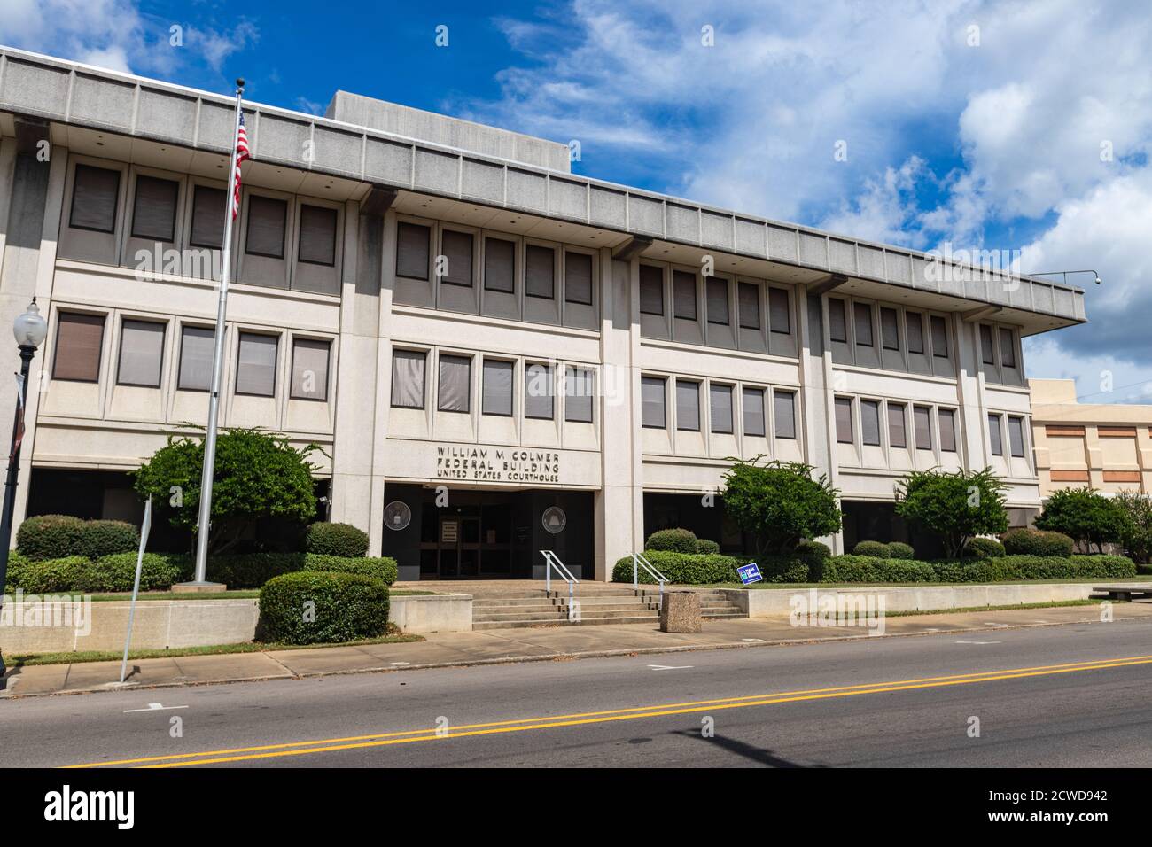 Hattiesburg, MS / USA - 17. September 2020: William M. Colmer Federal Building und United States Courthouse Stockfoto