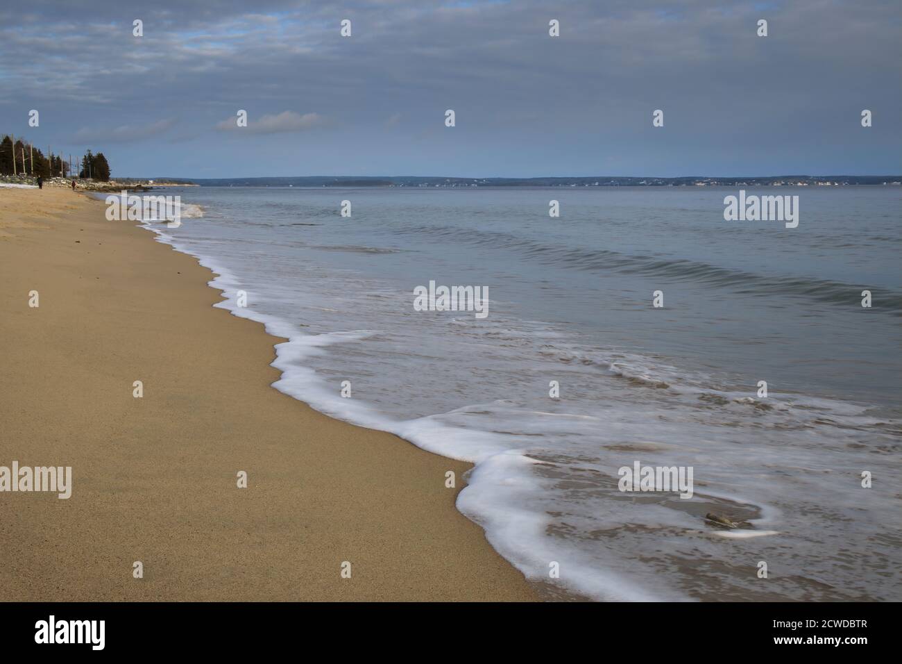 Ruhiger Tag am Queensland Beach, Nova Scotia, Kanada Stockfoto