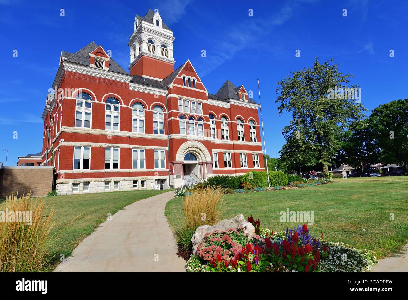 Oregon, Illinois, USA. Das Ogle County Courthouse in der Grafschaft Sitz von Oregon, Illinois. Das Gebäude wurde 1891 fertiggestellt. Stockfoto