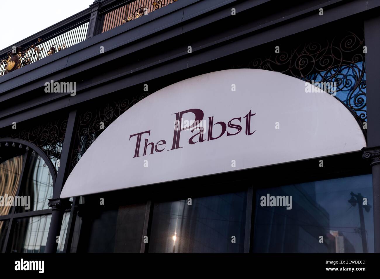 Milwaukee, WI: 22 September 2020: Das Pabst Theater in der Innenstadt von Milwaukee Stockfoto