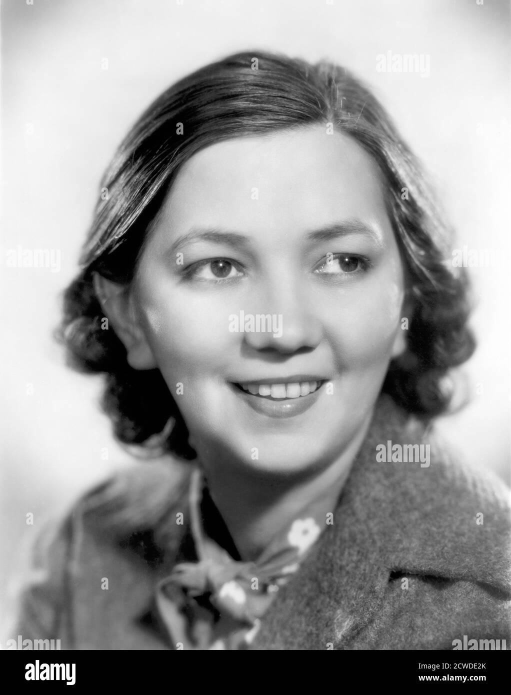 Patsy Kelly, Head and Shoulders Publicity Portrait für den Film, ' Sing, Baby Sing', 20th Century-Fox, 1936 Stockfoto