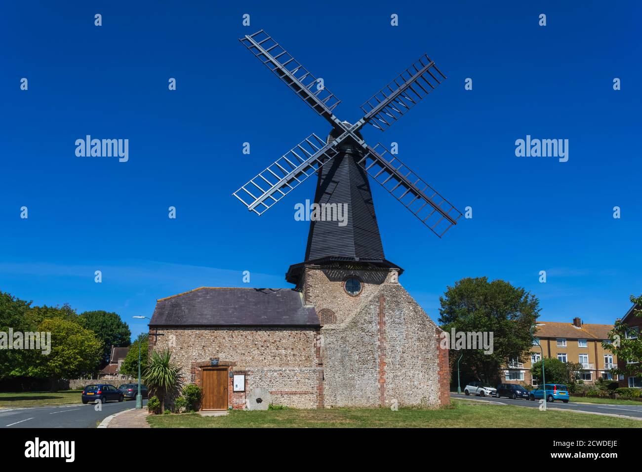 England, East Sussex, Brighton und Hove, Hove, West Blatchington Windmill Stockfoto