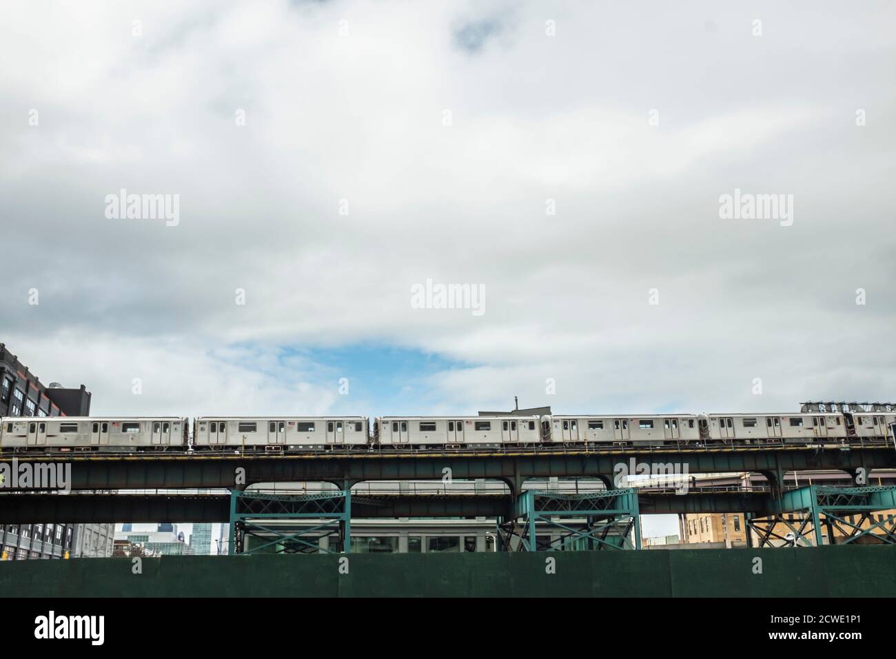 Erhöhte Eisenbahnen Stockfoto