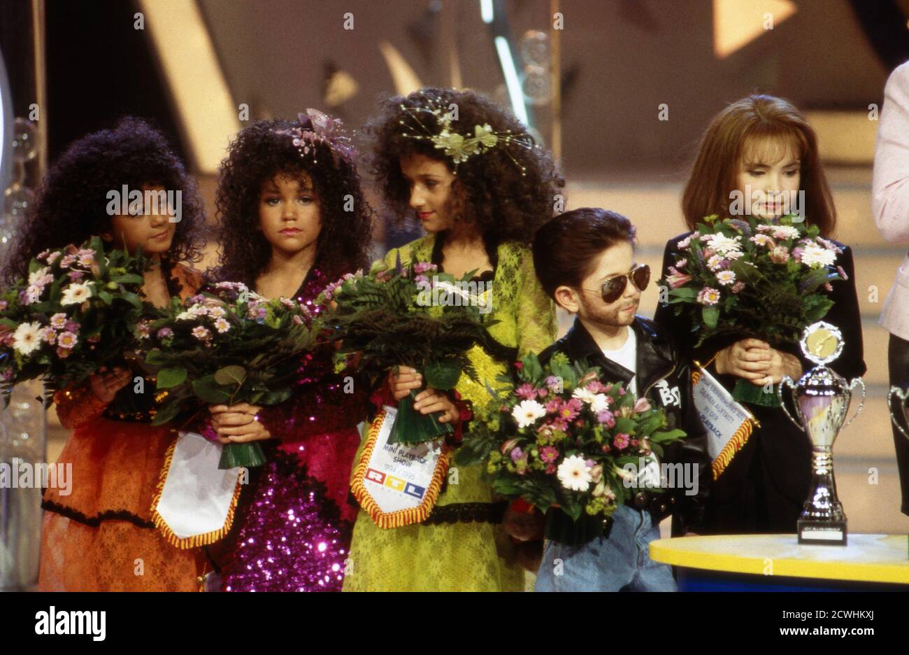 Mini Playback Show, Musikshow mit Moderatorin Marijke Amado, Deutschland 1994, Sendung vom 26. Dezember 1994. Stockfoto