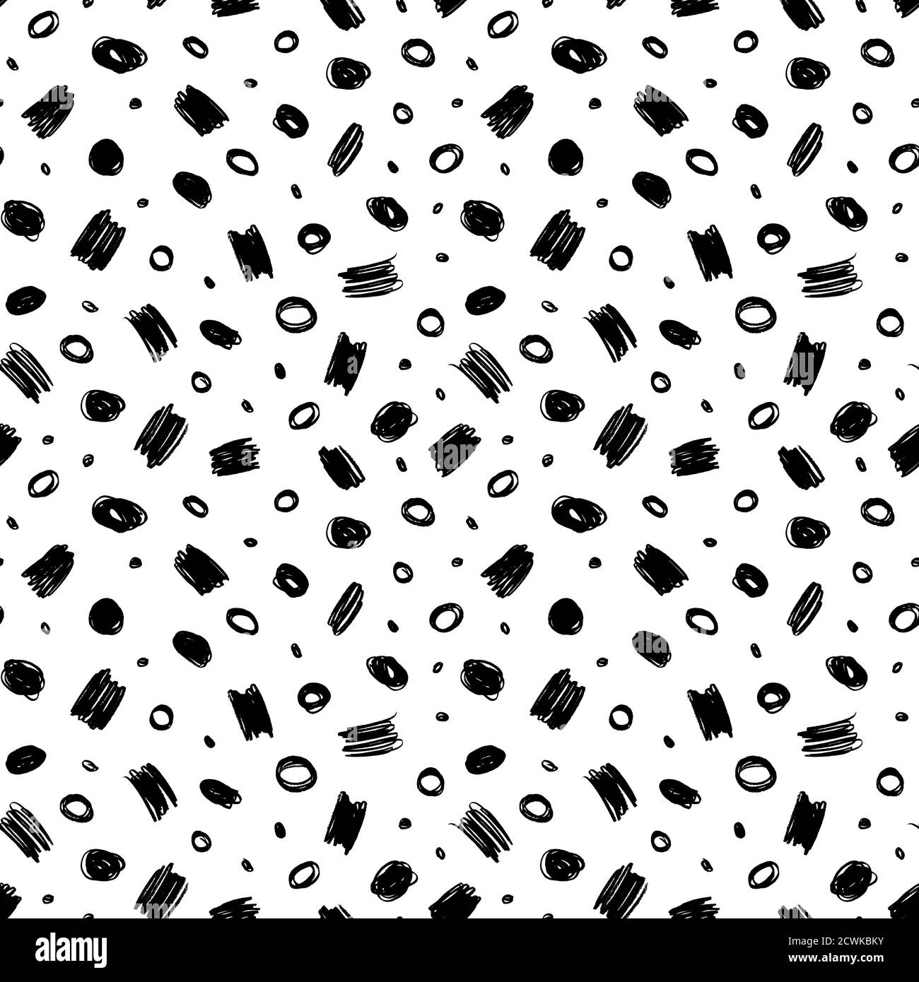 Geometrisches Vektor-Nahtloses Muster im Memphis-Stil Stock Vektor