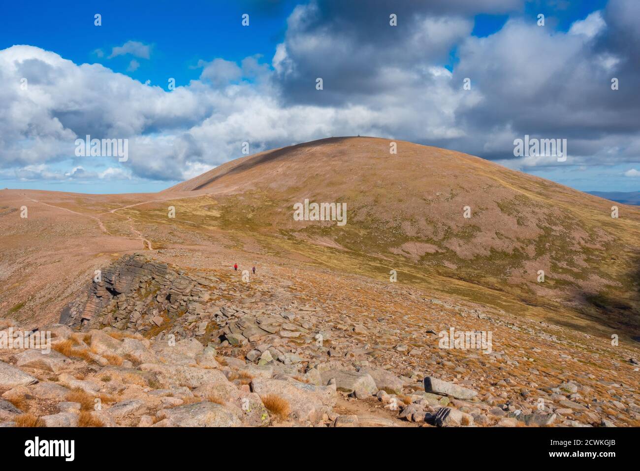 Der Berg Cairn Gorm, ein munro in der Nähe des Cairngorm Ski Centre in Aviemore, Schottland, Großbritannien Stockfoto