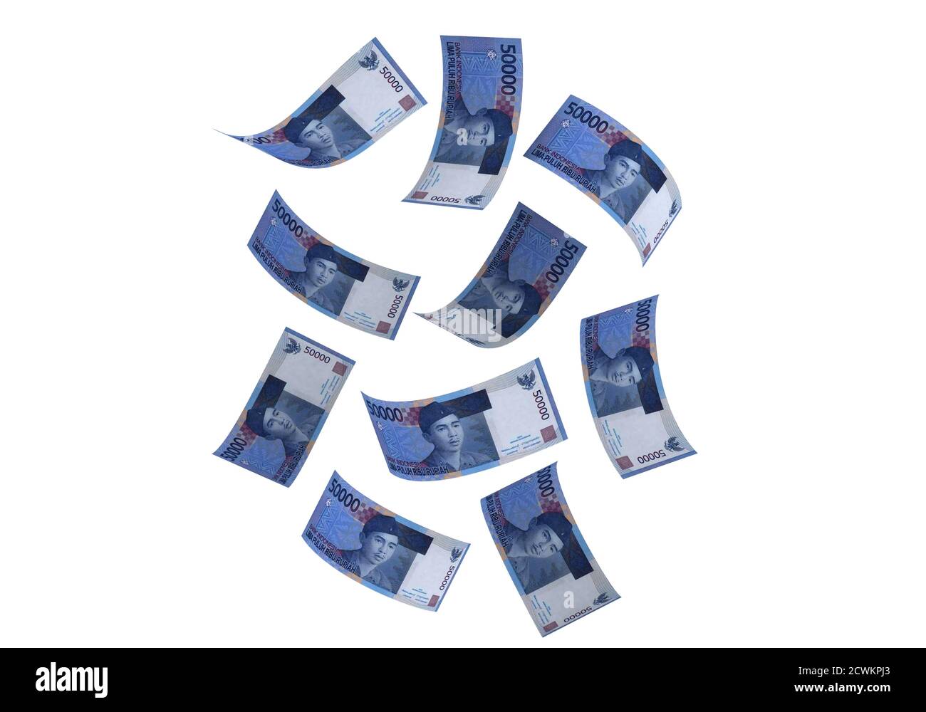 Die indonesische Rupiah ist die Währung Indonesiens und der IDR Ist der eindeutige Währungscode, der ihm im zugewiesen wurde Globale Devisen Stockfoto