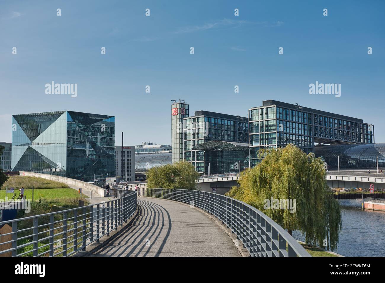 Berlin, Deutschland,Deutschland,Hauptstadt, Hauptstadt, Hauptbahnhof, Bahnhof, Gebäude, Cube 3, Stockfoto