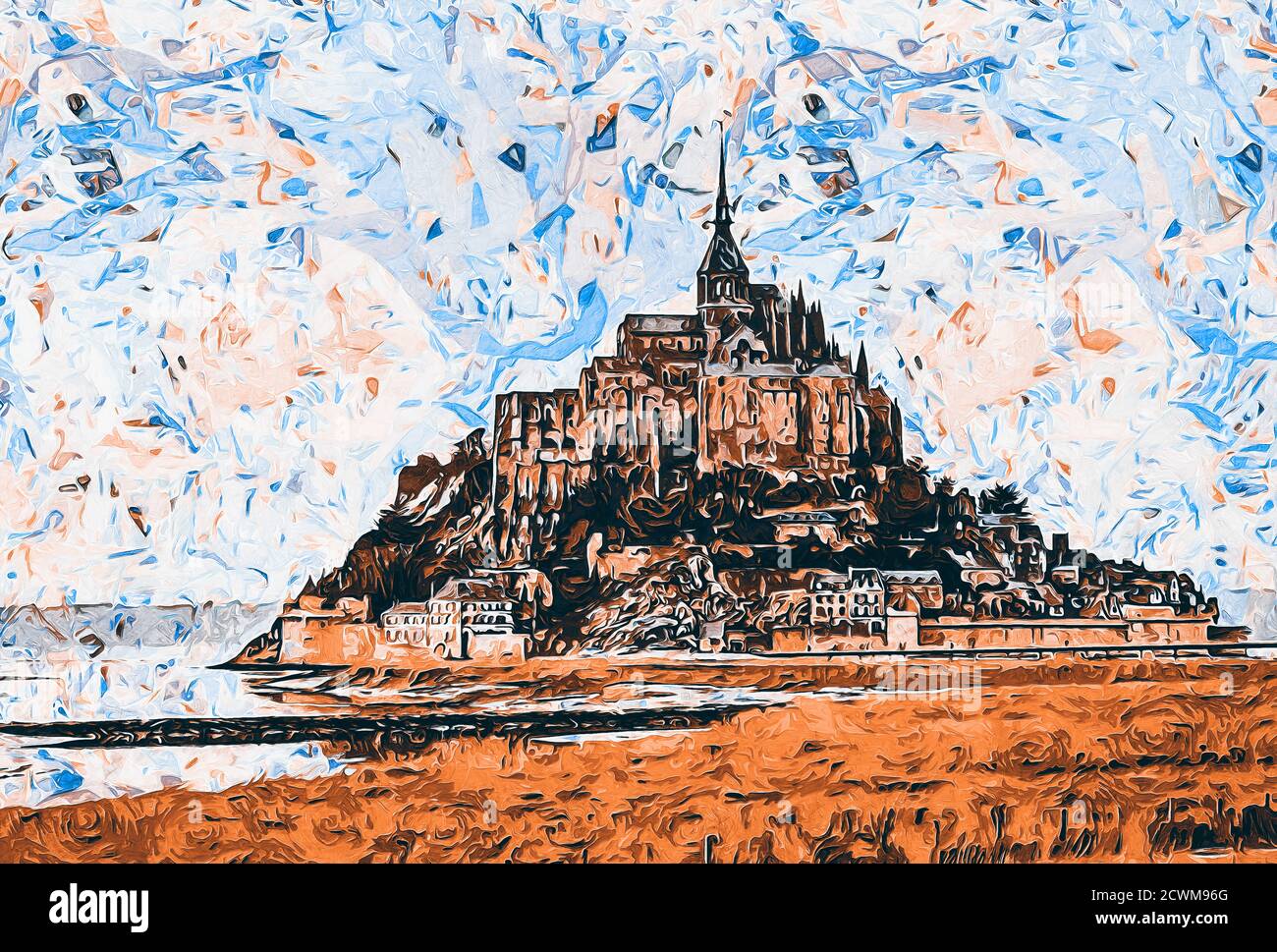 Mont Saint Michel, Frankreich Stockfoto