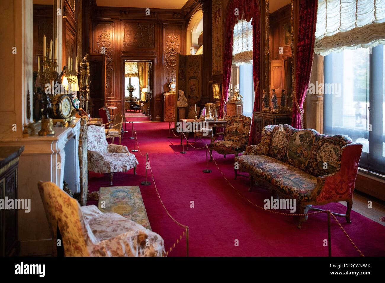 Waddesden Manor, Herrenhaus in Aylesbury, Buckinghamshire, Großbritannien Stockfoto