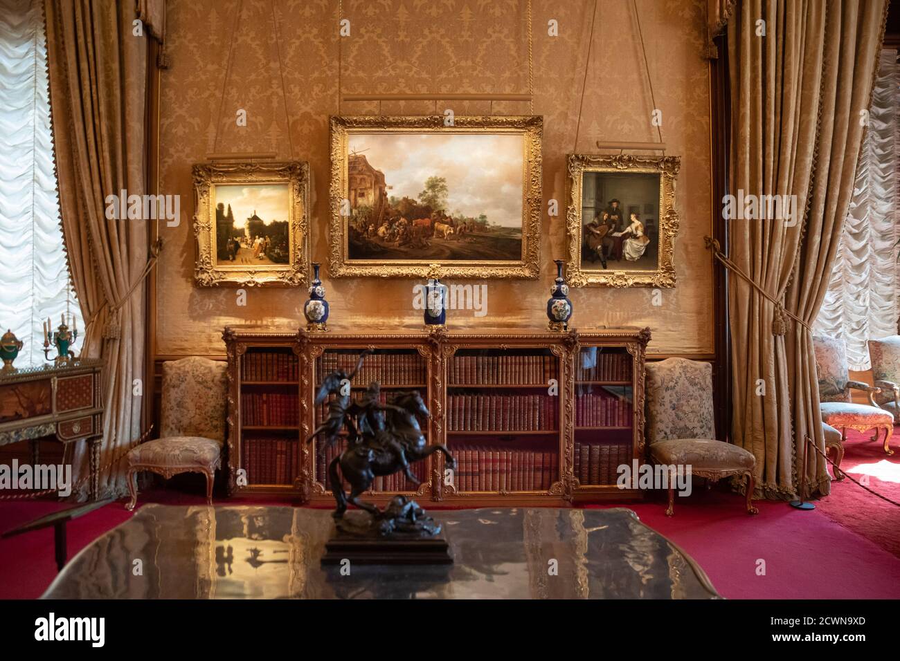 Waddesden Manor, Herrenhaus in Aylesbury, Buckinghamshire, Großbritannien Stockfoto