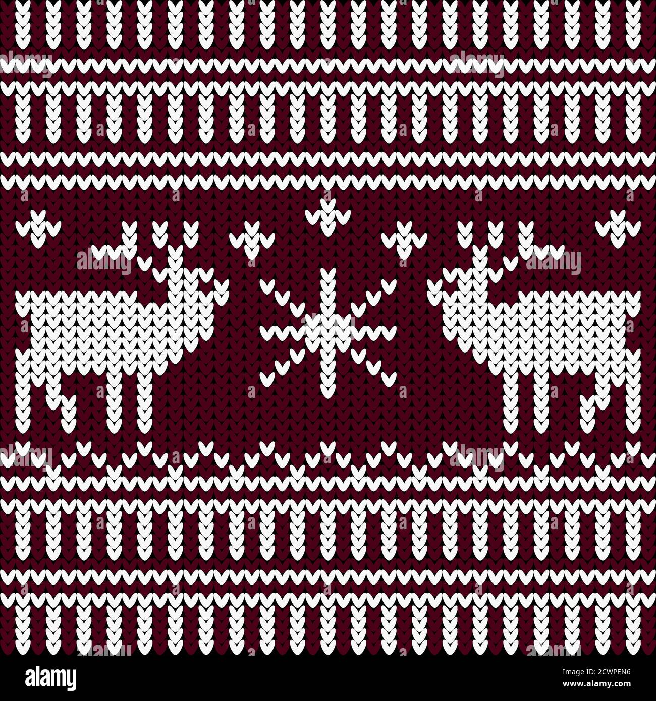 vektor stricken neue Jahr Hintergrund Stock Vektor