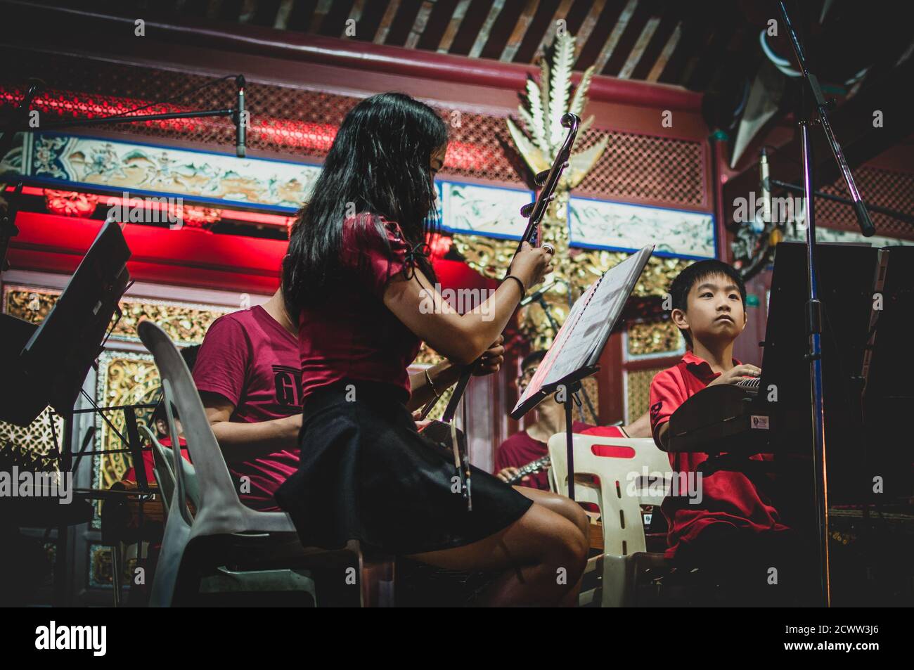 Traditionelle chinesische Neujahrsfeier Stockfoto