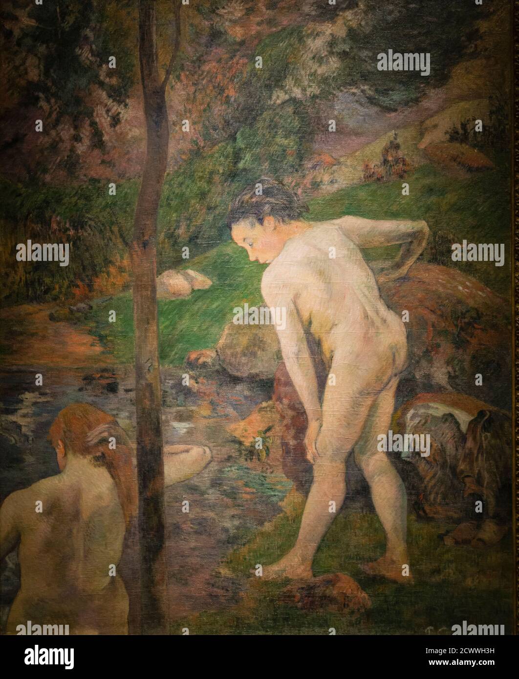 Paul Gauguin, Bañistas En Grossbritannien, 1887, Óleo Sobre Tela, Museo Nacional de Bellas Artes (MNBA), Buenos Aires, Argentinien, Cono Sur, Republica Süd Ame Stockfoto