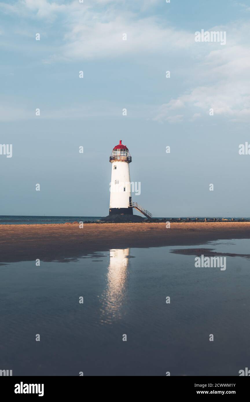 Ayr Leuchtturm oder Talacre Leuchtturm Stockfoto