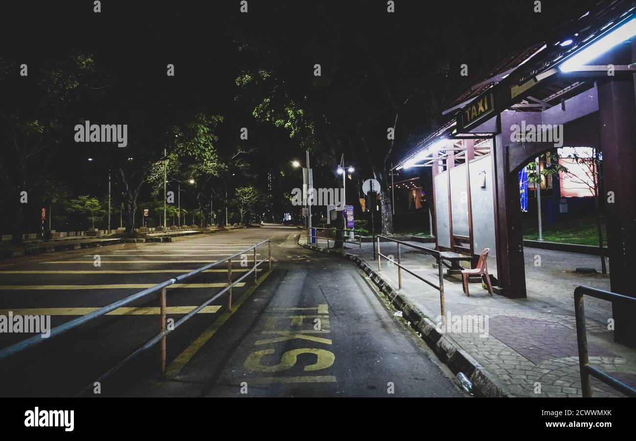 Geisterstraßen von Georgetown, Penang Island, Malaysia während des ersten COVID-19-Ausbruchs Stockfoto