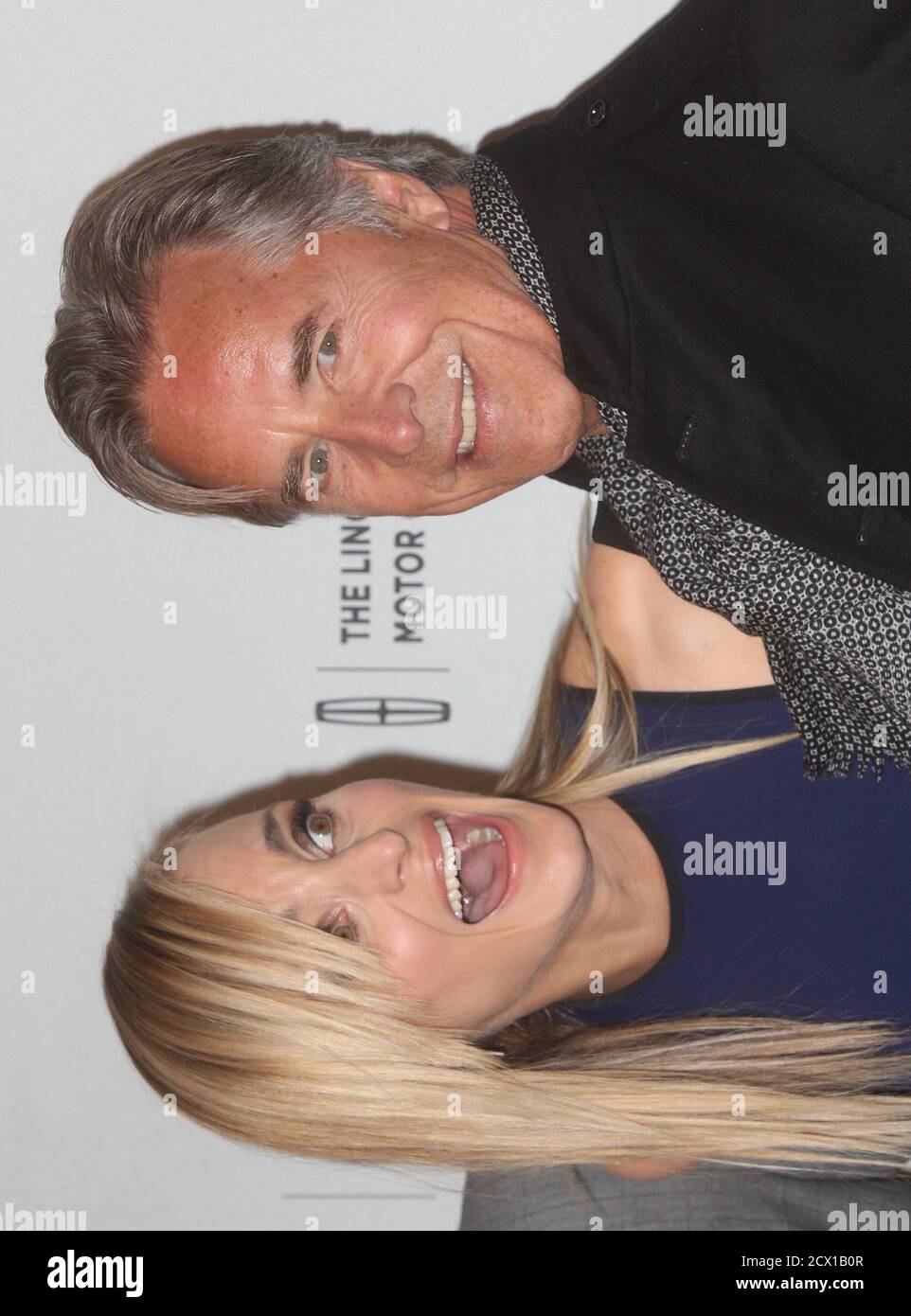 Katie Nehra und Don Johnson besuchen am 18. April 2014 die Premiere von 'Alex of Venice' beim Tribeca Film Festival 2014 im SVA Theater in New York City. Foto: Henry McGee/MediaPunch Stockfoto