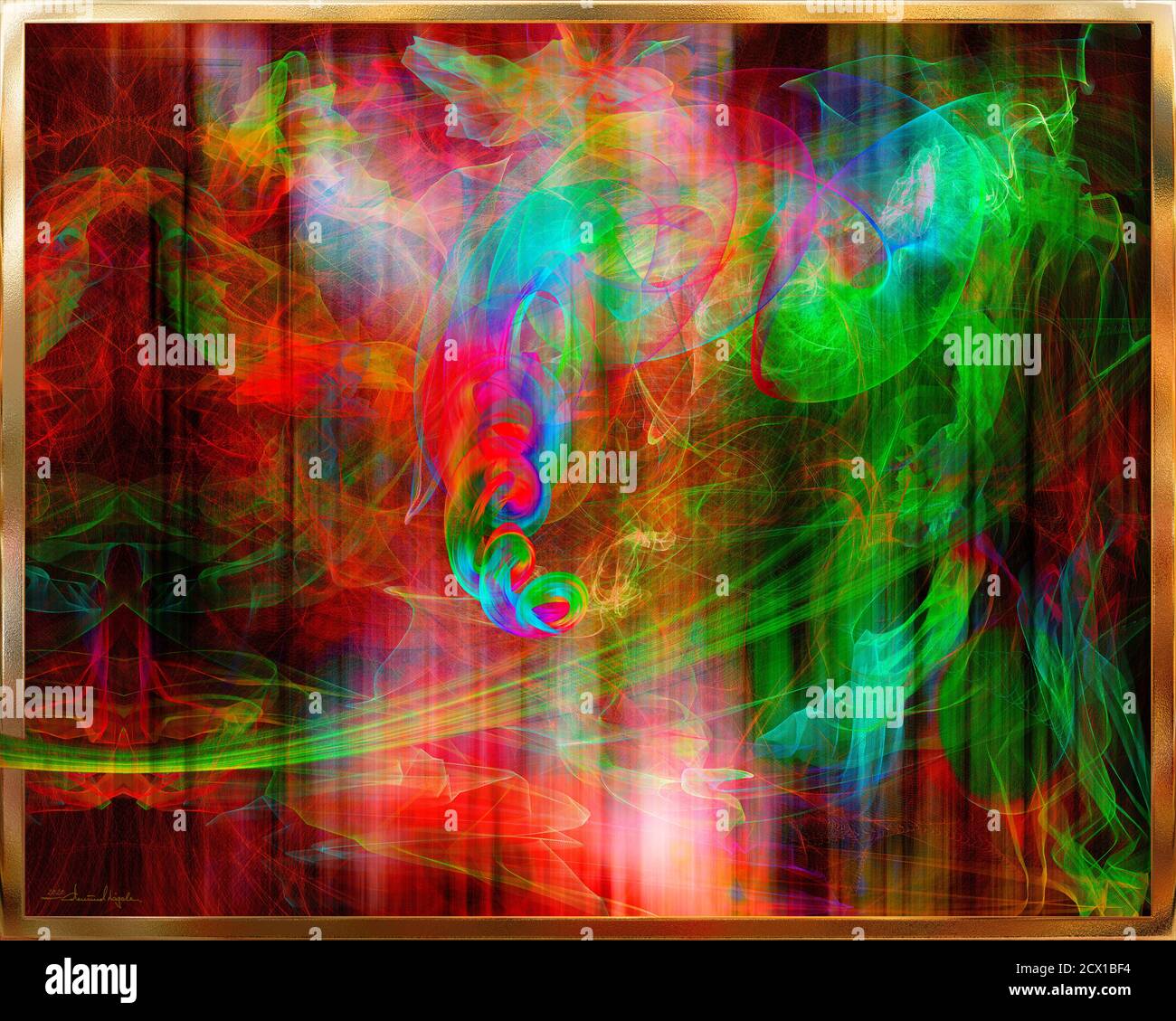 ZEITGENÖSSISCHE KUNST: Dantes Inferno 2020 Stockfoto