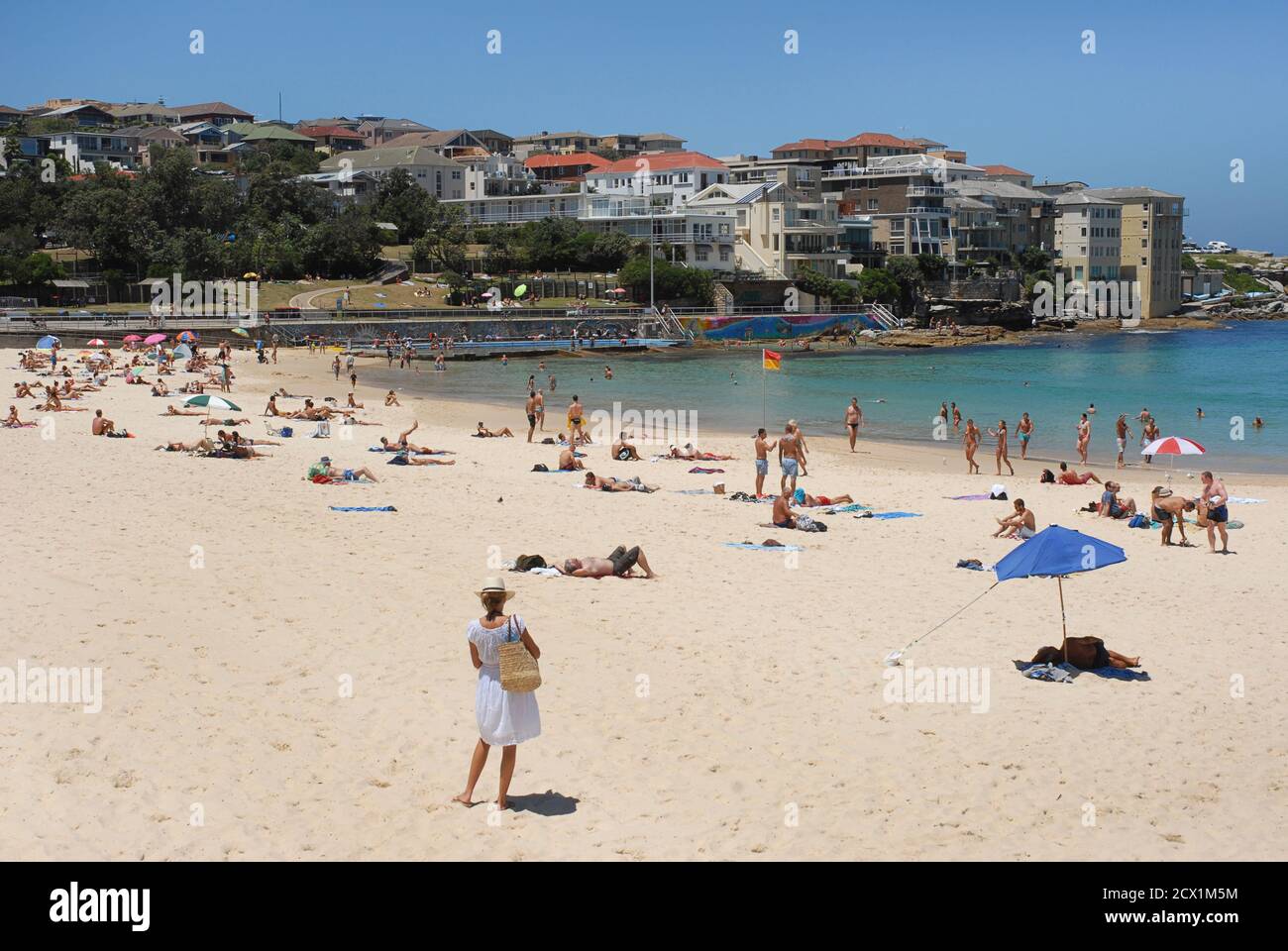 Strandbesucher, Bondi Beach, Sydney, Australien Stockfoto