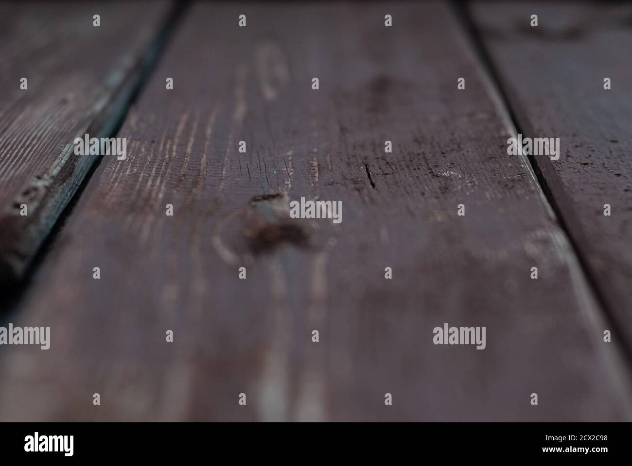 Holztisch Perspektive, gealterte Oberfläche, Stockfoto