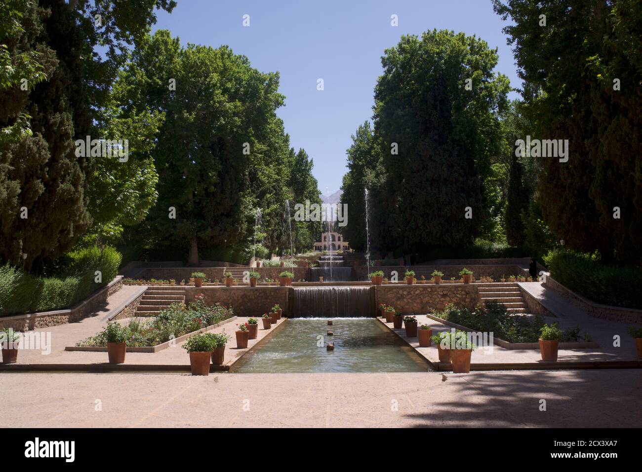 Shazdeh Garden B?gh-e Sh?zdeh befindet sich in der Nähe von Mahan in der Provinz Kerman, Iran. Ein Garten wurde ursprünglich für Mohammad Hasan Khan Qajar Sardari Iravani ca. 1850 Stockfoto