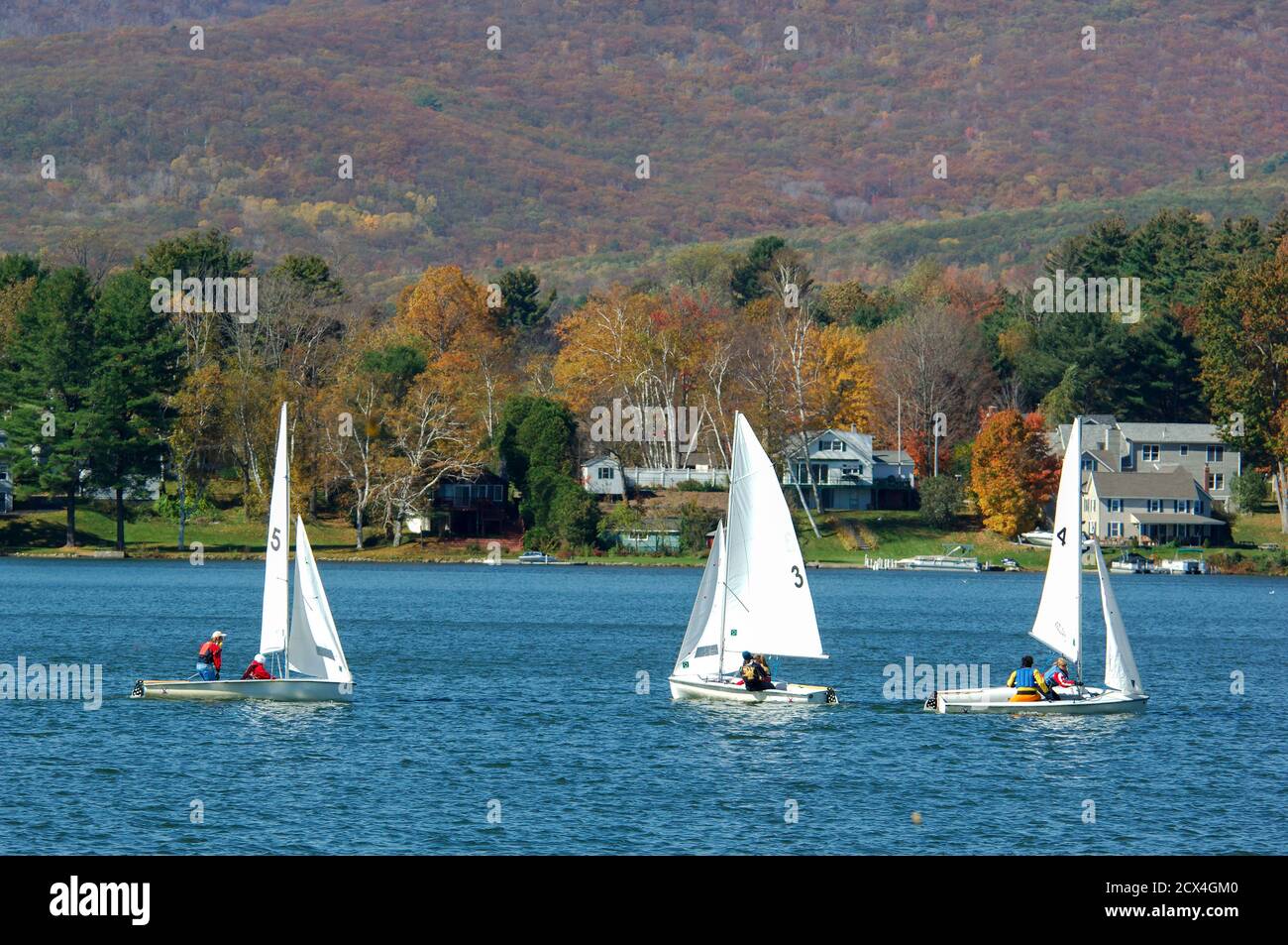 USA, New England, Massachusetts, Berkshire County, Pittsfield, PONTOOSUC Lake, Stockfoto