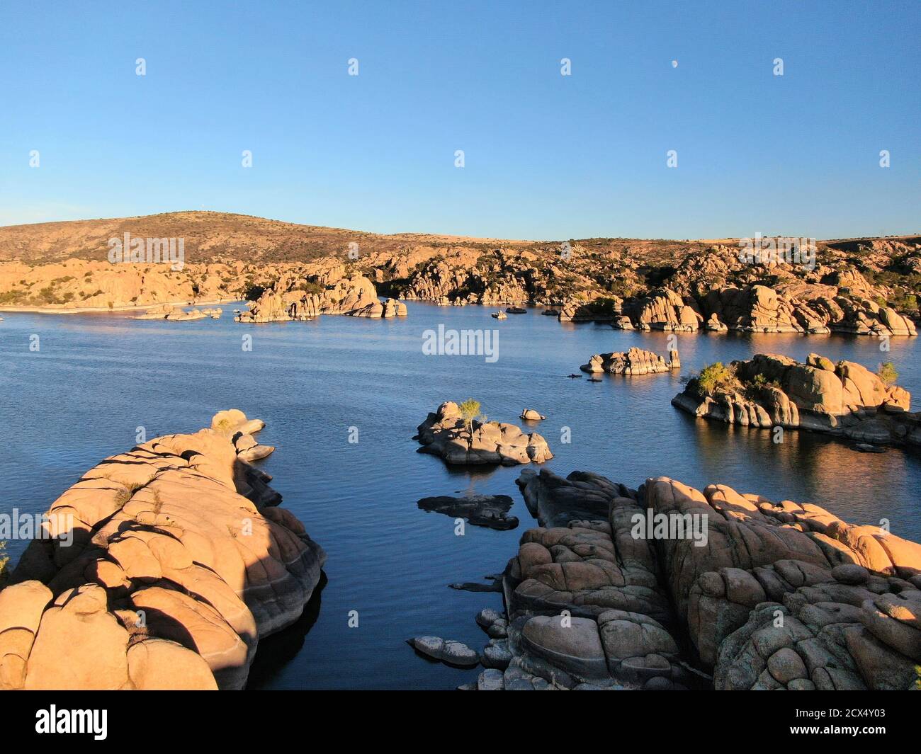 Die Felsbrocken des Watson Lake in Prescott, Arizona. Stockfoto