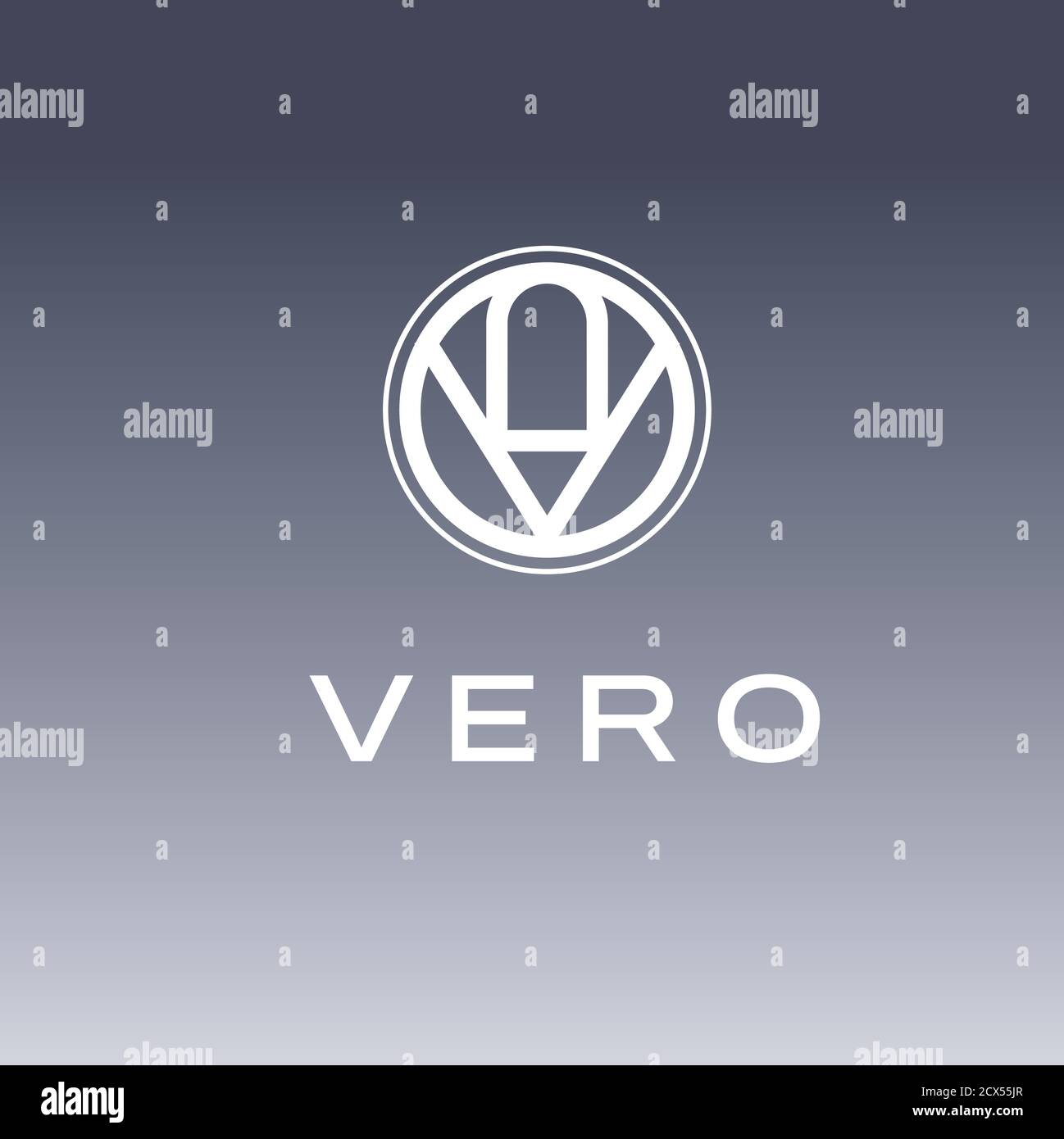 V-Letter Business-Logo. Vektor. Emblem im Ark-Design Stock Vektor