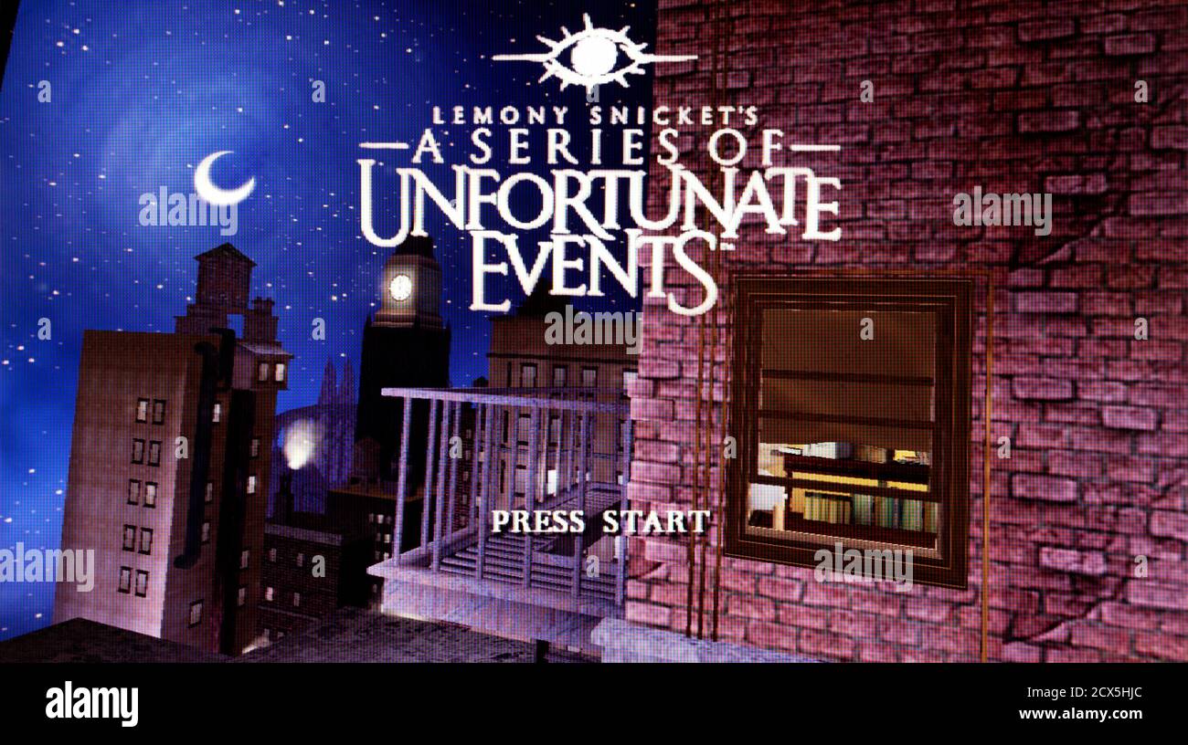 Limony Snicket's A Series of Unfortunate Events – Sony PlayStation 2 PS2 – nur zur redaktionellen Verwendung Stockfoto