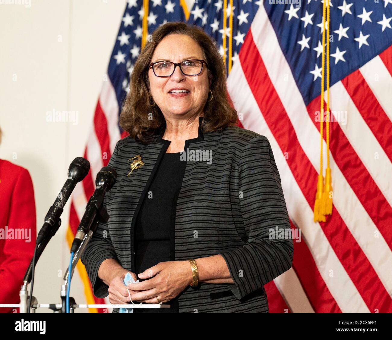 Washington, DC, USA. September 2020. 30. September 2020 - Washington, DC, Vereinigte Staaten: US-Senator DEB FISCHER (R-NE) unterstützt Amy Coney Barrett, Nominierte für den Obersten Gerichtshof. Quelle: Michael Brochstein/ZUMA Wire/Alamy Live News Stockfoto