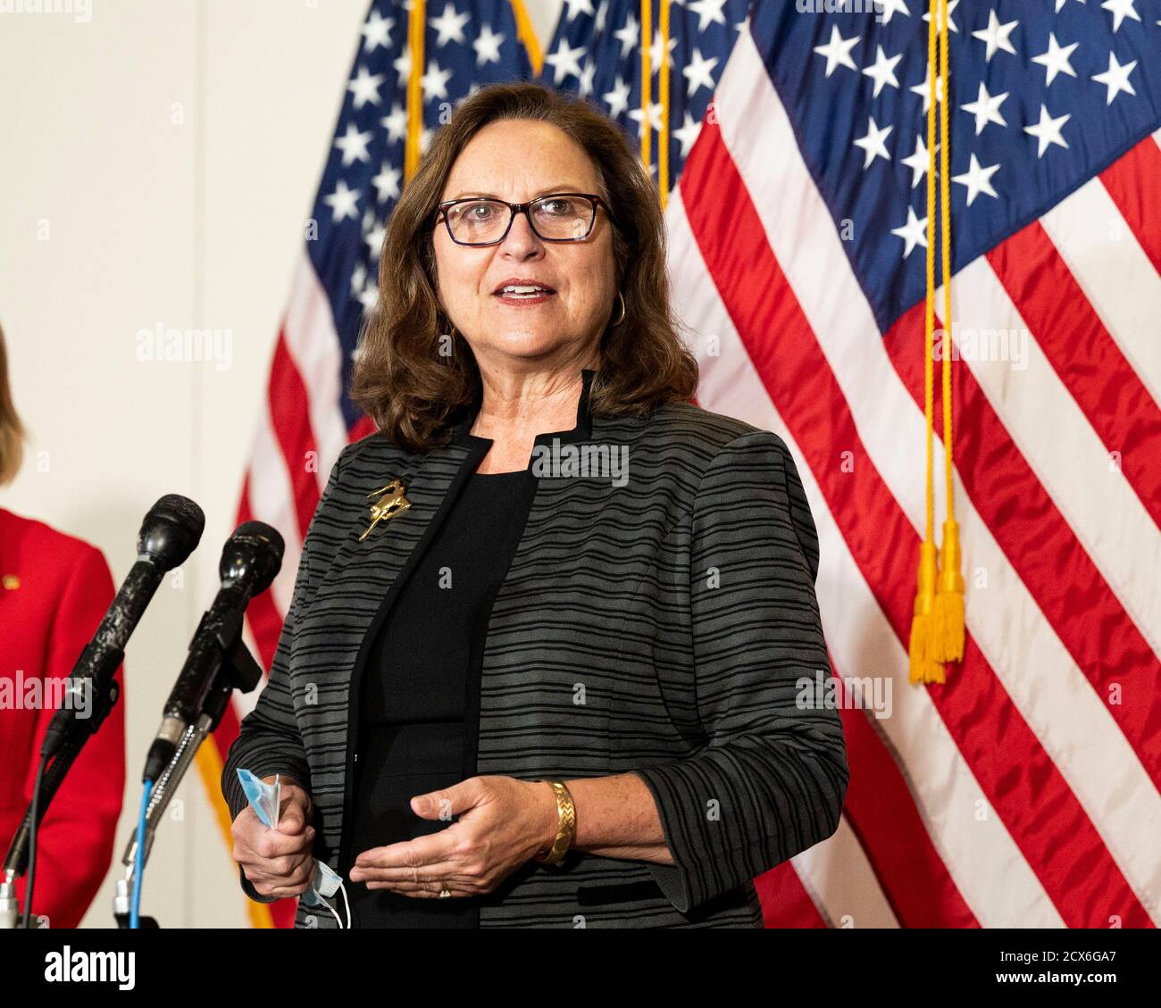 Washington, DC, USA. September 2020. 30. September 2020 - Washington, DC, Vereinigte Staaten: US-Senator DEB FISCHER (R-NE) unterstützt Amy Coney Barrett, Nominierte für den Obersten Gerichtshof. Quelle: Michael Brochstein/ZUMA Wire/Alamy Live News Stockfoto