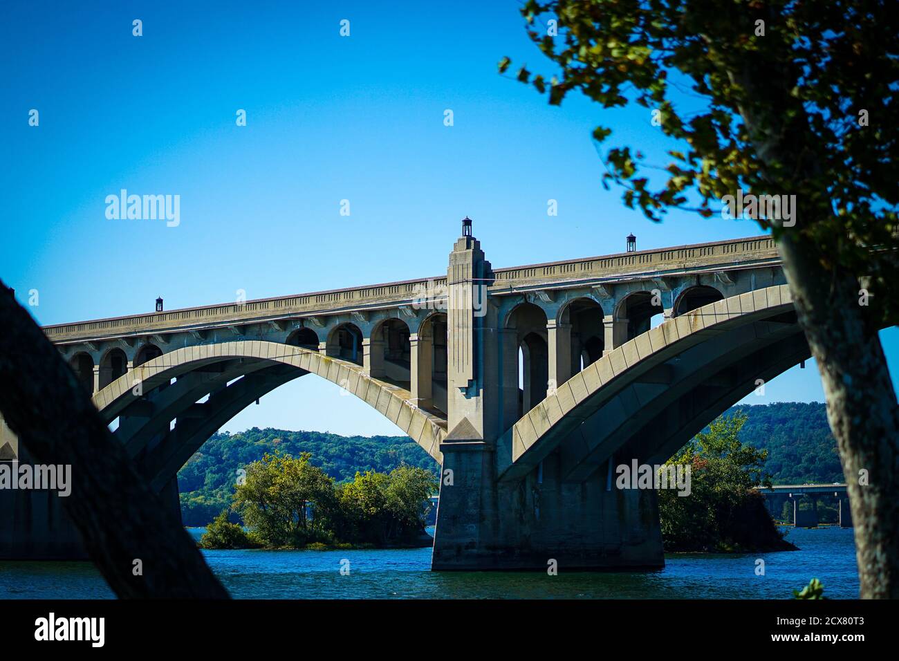 Veterans Memorial Bridge Stockfoto