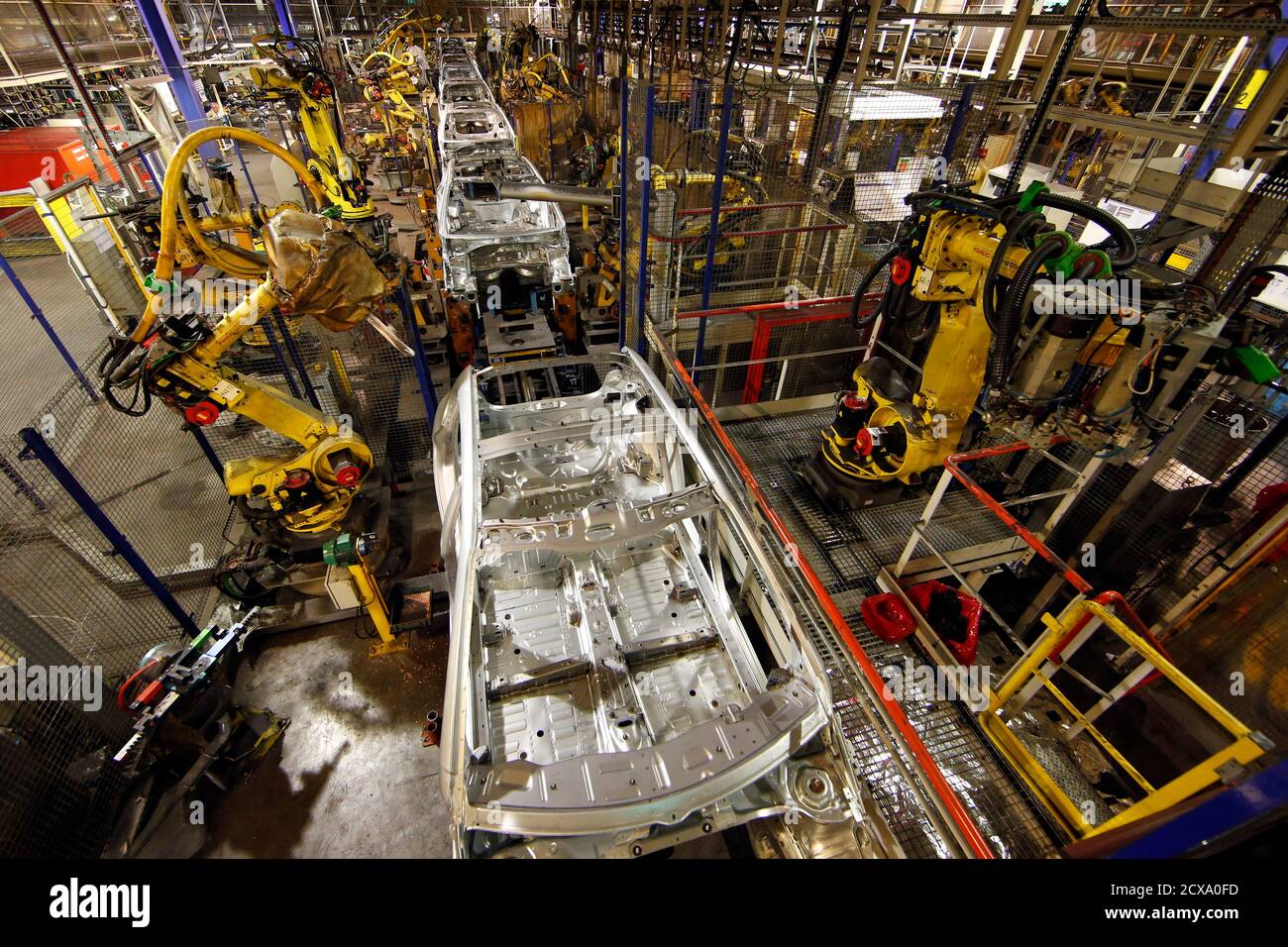 Robots Assembly Line Not Car Stockfotos Und -Bilder Kaufen - Alamy
