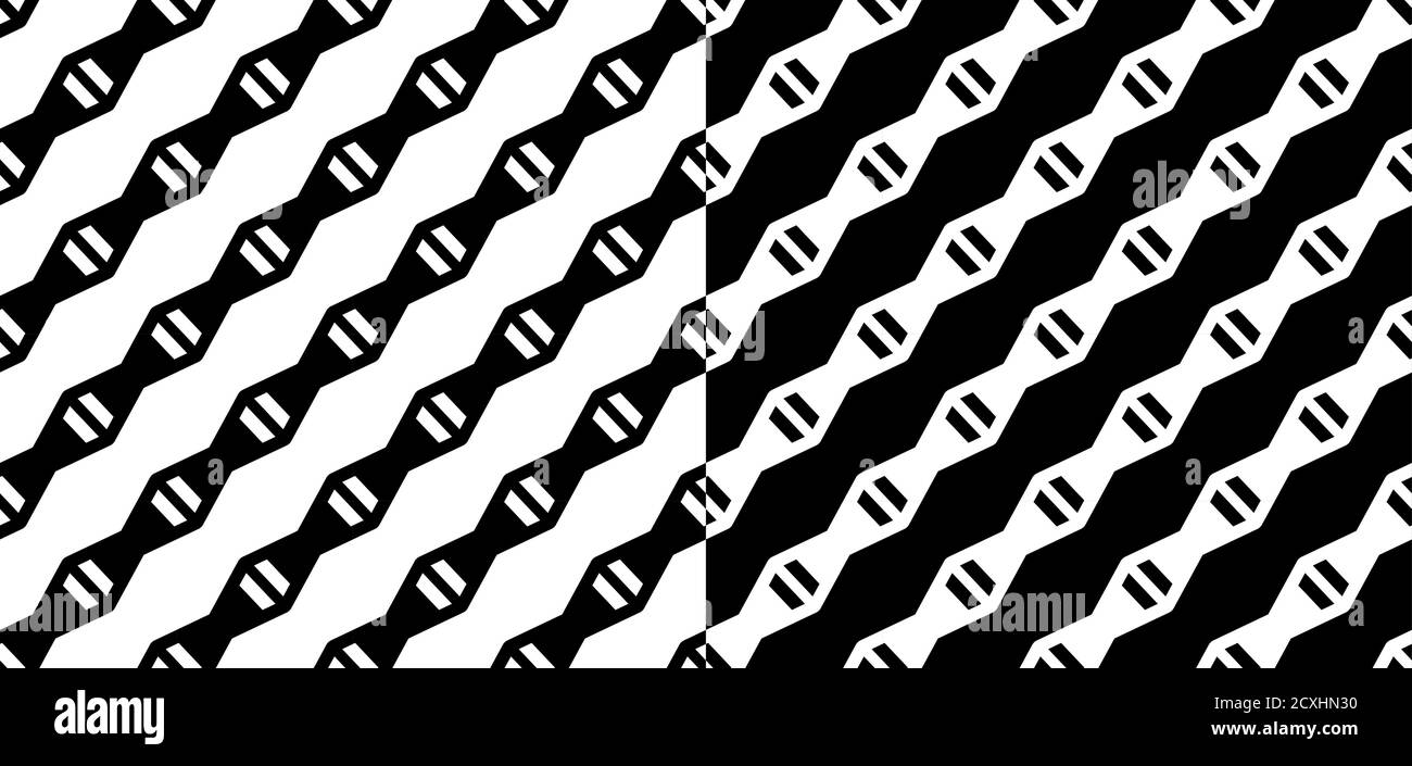 Schwarzes geometrisches nahtloses Gittermuster auf weißem Hintergrund. Einfaches geometrisches Motiv für Stoff, Geschenkpapier, Cover-Design Stock Vektor