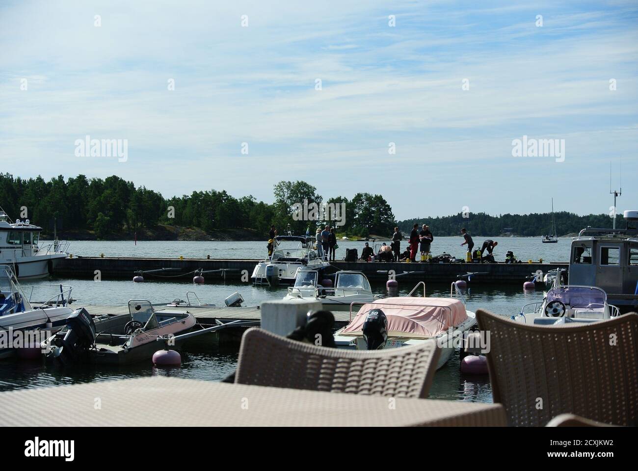 kirkkonummi Camping, Finnland Stockfoto