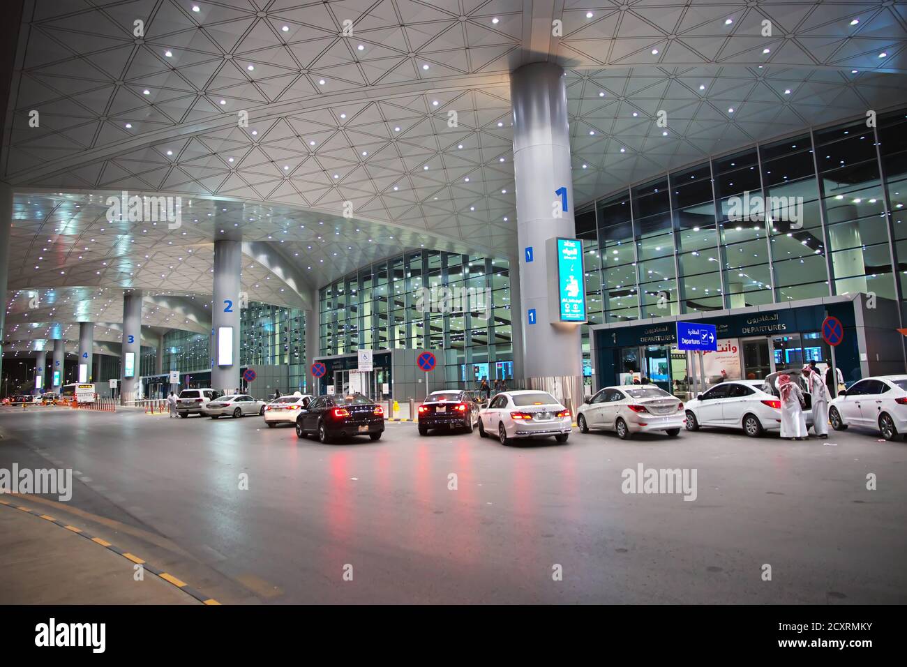 Riad Flughafen von König Khalid, Saudi-Arabien Stockfoto