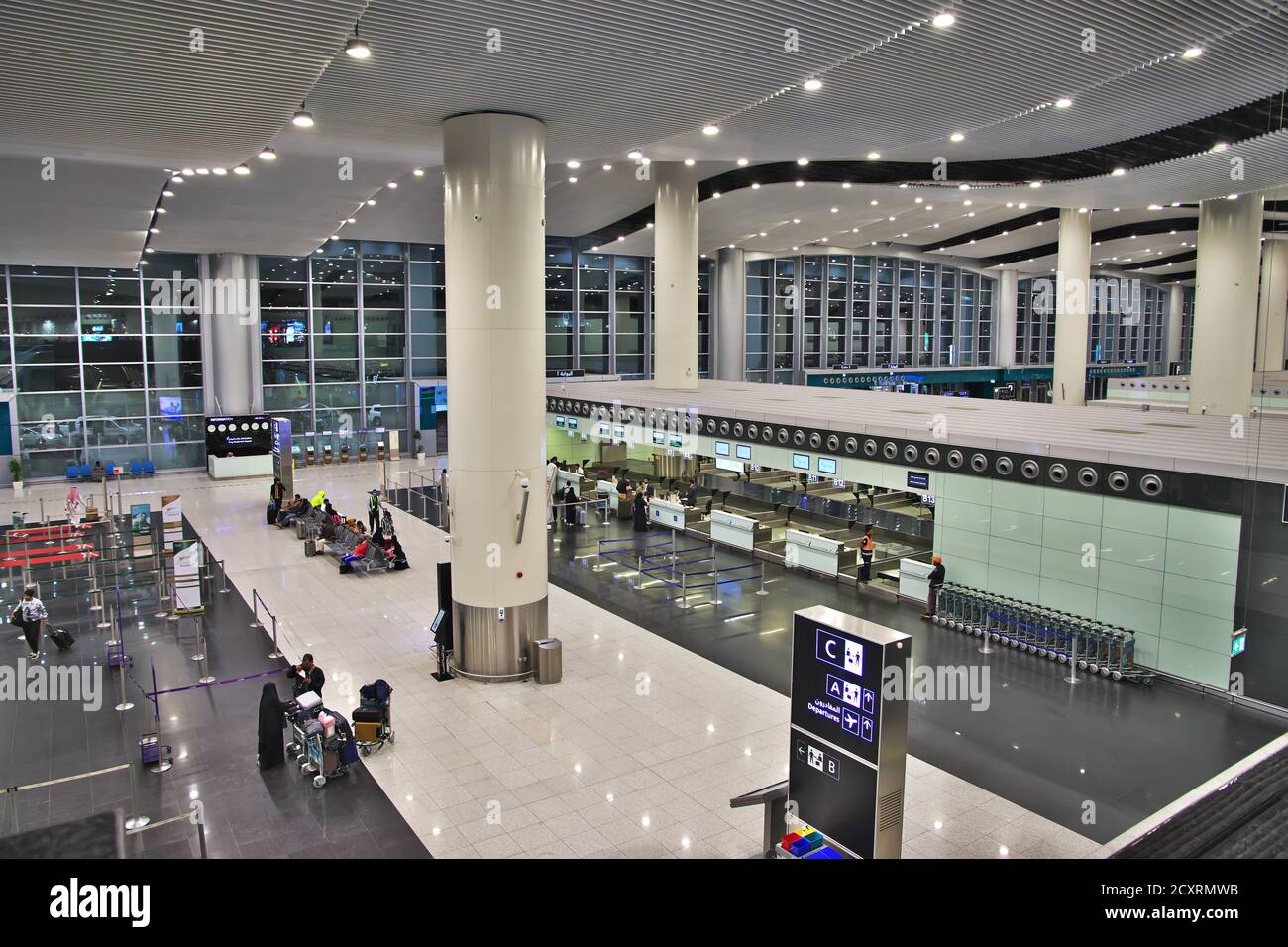 Riad Flughafen von König Khalid, Saudi-Arabien Stockfoto