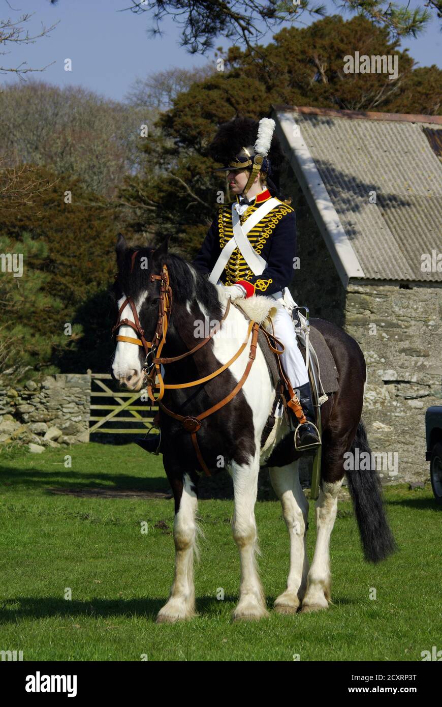 Anglesey Hussars Trainingsübung, Stockfoto