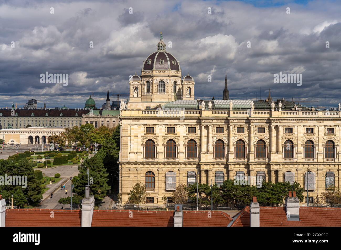Das Kunsthistorische Museum in Wien, Österreich, Europa das Kunsthistorische Museum / Museum of Art History oder Museum of Fine Arts in Wien, A Stockfoto