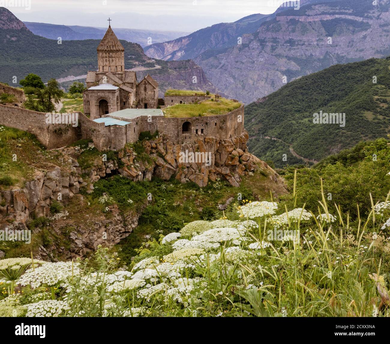 Mit Blick auf das Kloster Khor Virap in Armenien Stockfoto