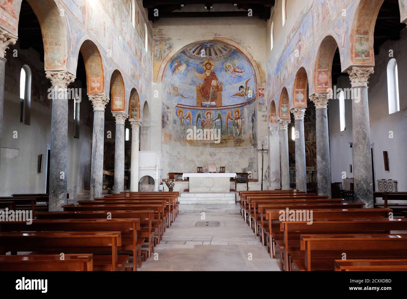 Basilika Sant Angelo in Formis, Capua, Kampanien, Italien, Europa Stockfoto