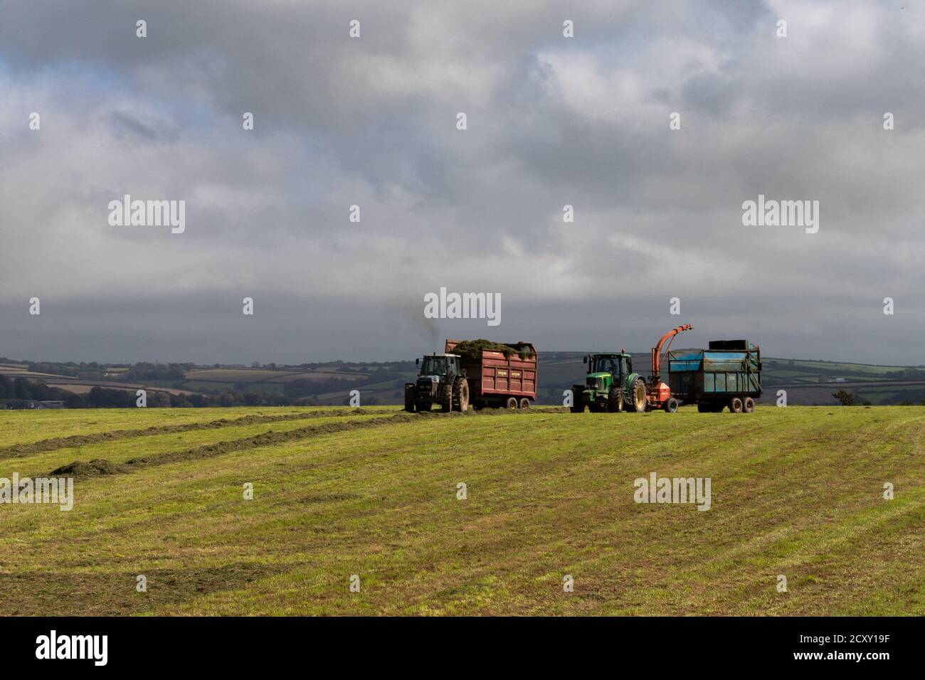 Heu machen Stockfoto